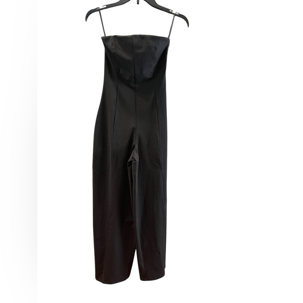Zara Black Strapless ‎ Wide Leg Jumpsuit Size Small